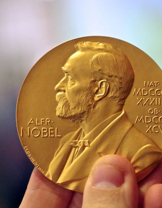 Nobel Prize gold  medal