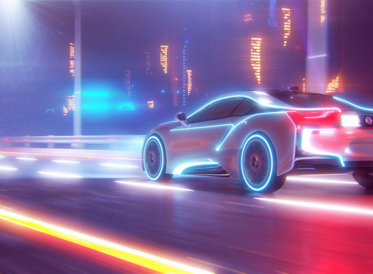 futuristic car; self-driving car