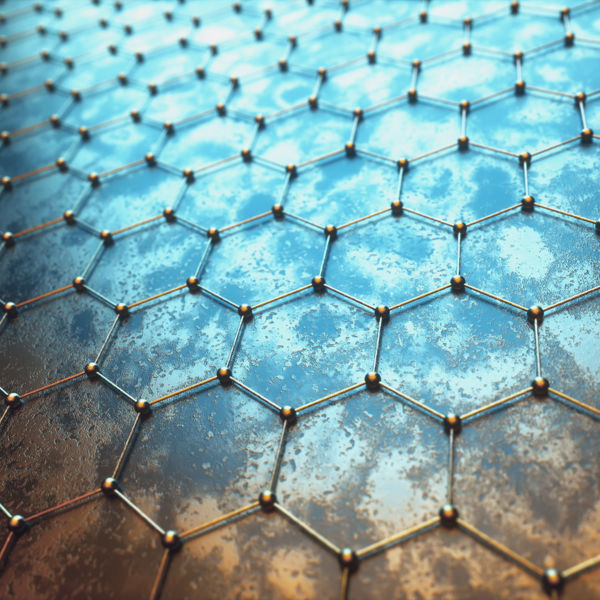 graphene hexagon illustration