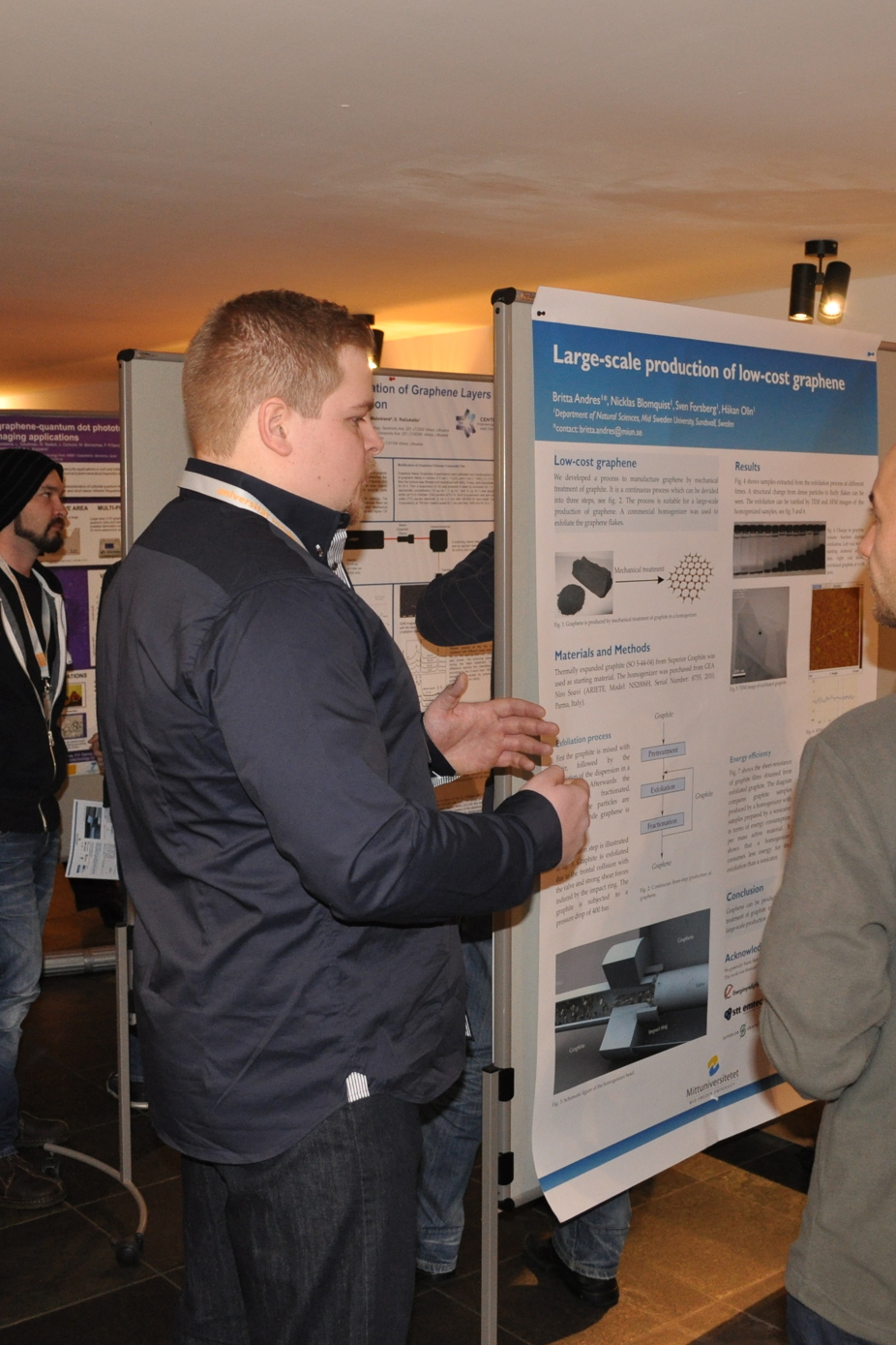 Poster session at the Graphene Study 2014