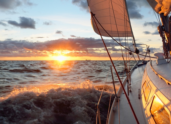 boat sets sail