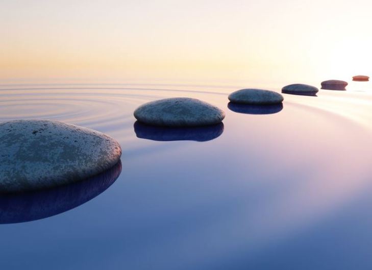 stones on water
