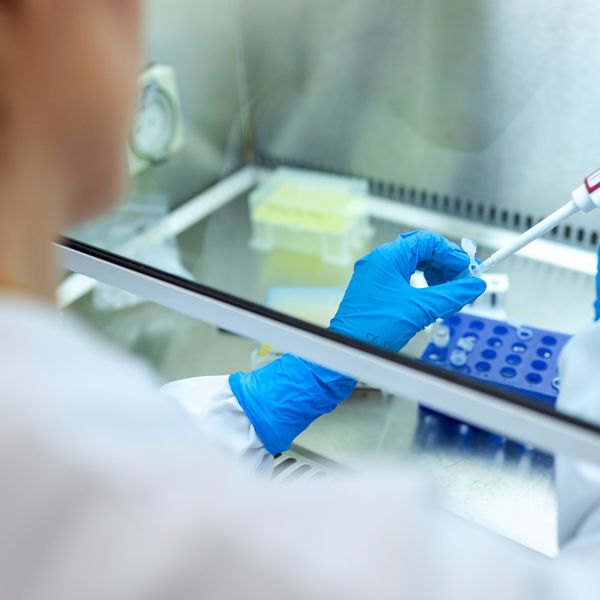 Person in a lab.