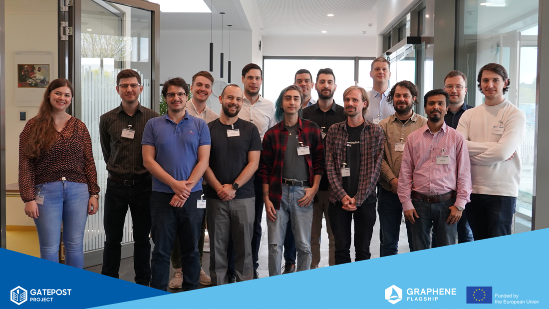 Group of smiling people during the general assembly of the GATEPOST project consortium.